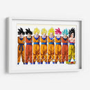 La evolución de Goku | Cuadro decorativo de Canvas Lab