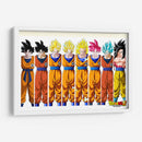 La evolución de Goku | Cuadro decorativo de Canvas Lab