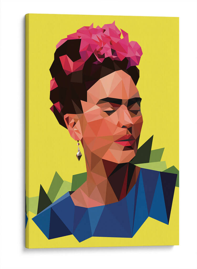 Frida geométrica | Cuadro decorativo de Canvas Lab