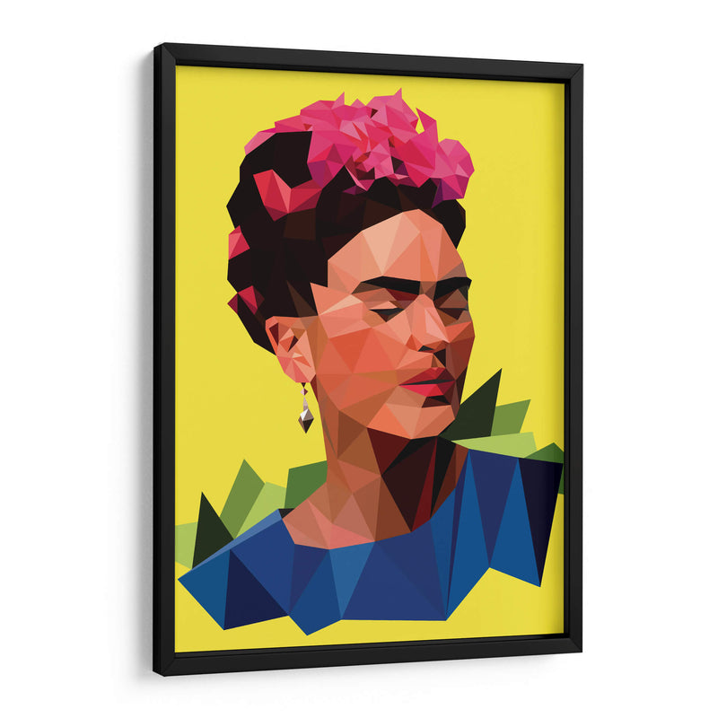 Frida geométrica | Cuadro decorativo de Canvas Lab