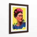 Frida geométrica | Cuadro decorativo de Canvas Lab