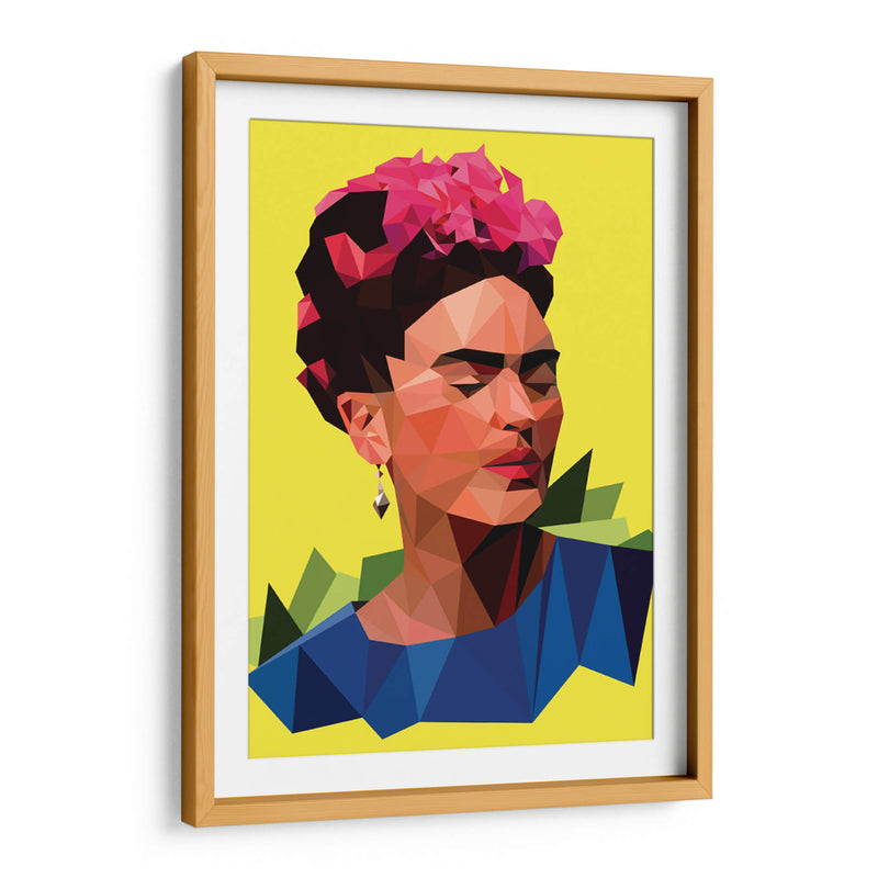 Frida geométrica | Cuadro decorativo de Canvas Lab