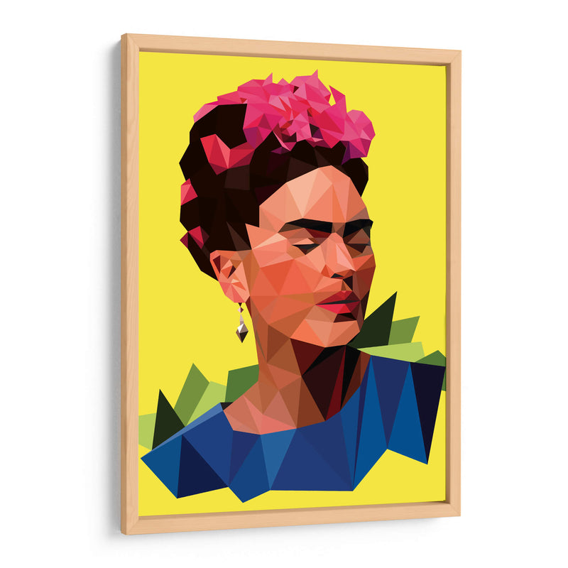 Frida geométrica | Cuadro decorativo de Canvas Lab