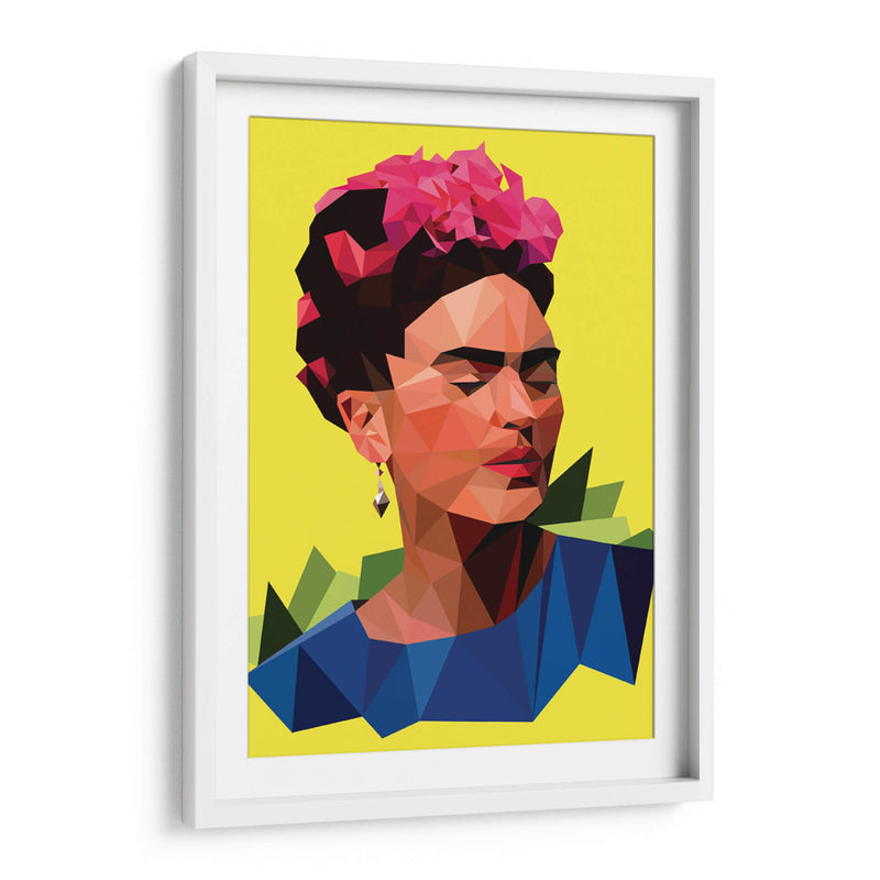 Frida geométrica | Cuadro decorativo de Canvas Lab