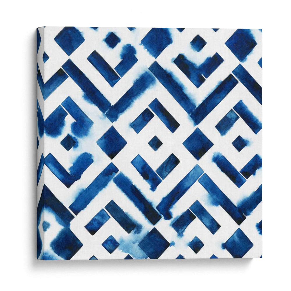 Tiles De Acuarela De Cobalto Ii - Grace Popp | Cuadro decorativo de Canvas Lab