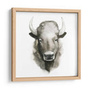 Búfalo Acuarela - Grace Popp | Cuadro decorativo de Canvas Lab