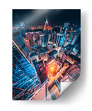 Las luces de la noche en Hong Kong | Cuadro decorativo de Canvas Lab