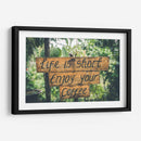 Life is short enjoy your coffee | Cuadro decorativo de Canvas Lab