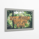 Life is short enjoy your coffee | Cuadro decorativo de Canvas Lab