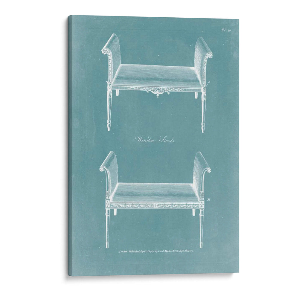 Diseño Para Un Asiento De Ventana Ii - Hepplewhite | Cuadro decorativo de Canvas Lab