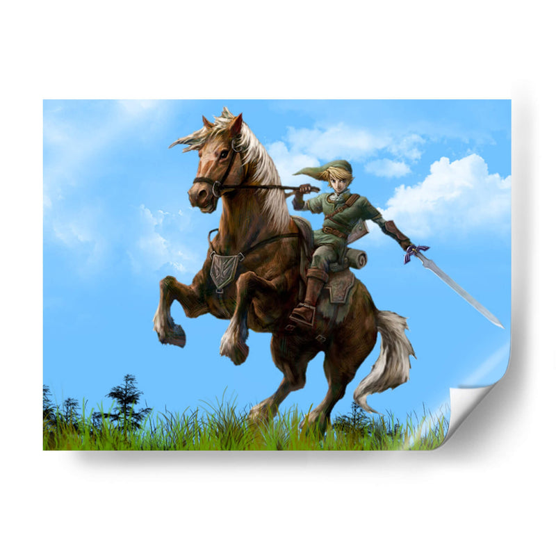 Link on horse | Cuadro decorativo de Canvas Lab