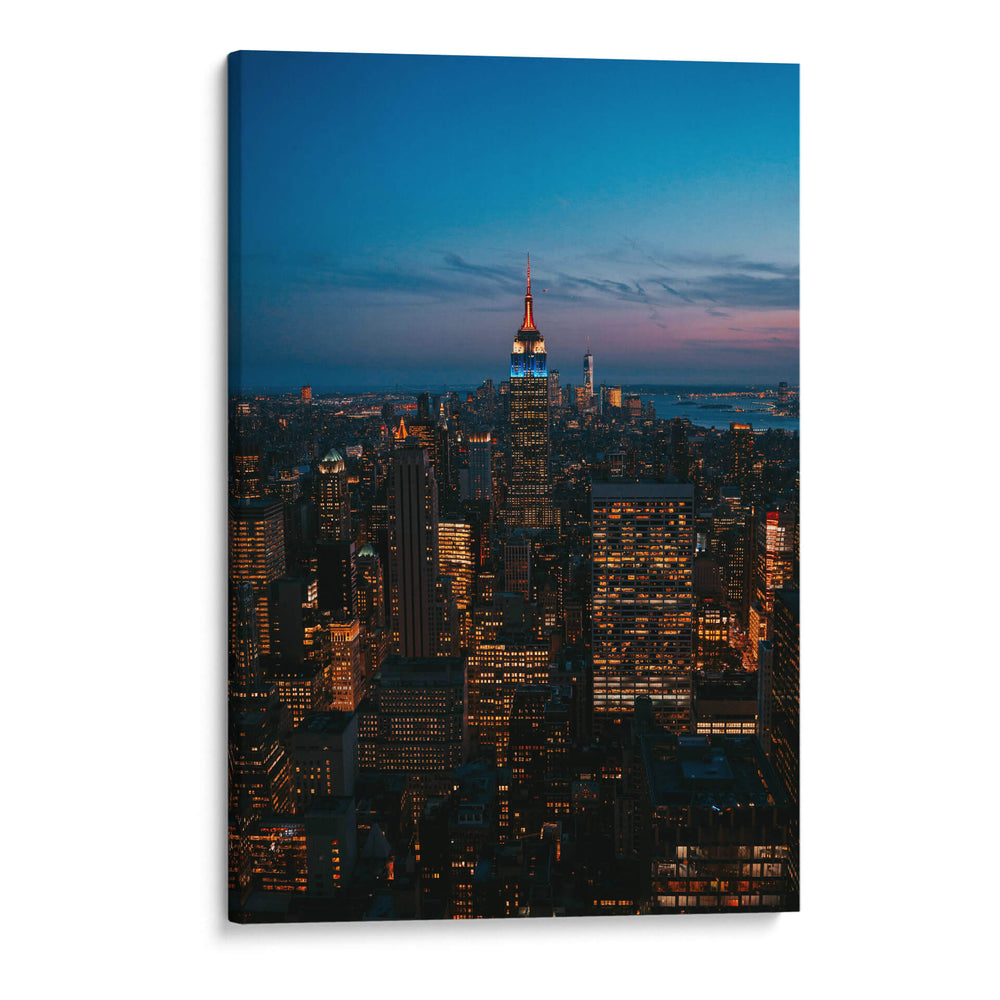 Manhattan encendido | Cuadro decorativo de Canvas Lab