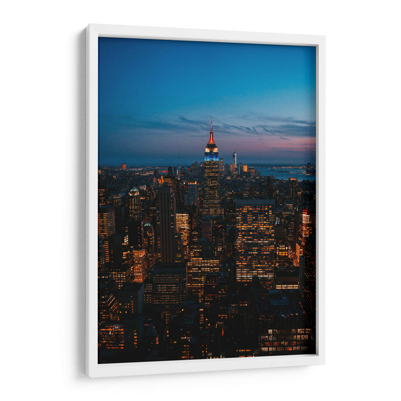 Manhattan encendido | Cuadro decorativo de Canvas Lab