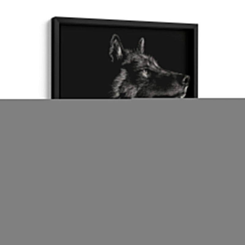 Scratchboard Wolf Ii - Julie T. Chapman | Cuadro decorativo de Canvas Lab