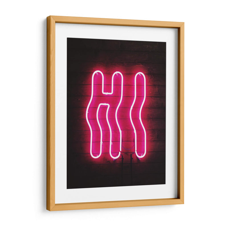Pink hi | Cuadro decorativo de Canvas Lab