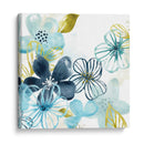 Aqua Flora I - June Erica Vess | Cuadro decorativo de Canvas Lab