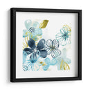 Aqua Flora I - June Erica Vess | Cuadro decorativo de Canvas Lab