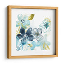 Aqua Flora I - June Erica Vess | Cuadro decorativo de Canvas Lab