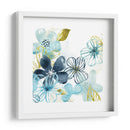 Aqua Flora I - June Erica Vess | Cuadro decorativo de Canvas Lab