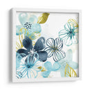 Aqua Flora I - June Erica Vess | Cuadro decorativo de Canvas Lab