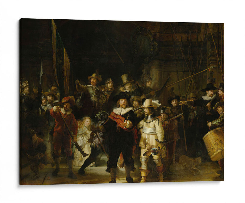 De Nachtwacht - Rembrandt van Rijn | Cuadro decorativo de Canvas Lab