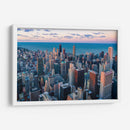 Rascacielos con reflejos rosados | Cuadro decorativo de Canvas Lab