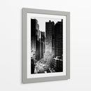 Rascacielos en negro | Cuadro decorativo de Canvas Lab