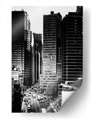 Rascacielos en negro | Cuadro decorativo de Canvas Lab