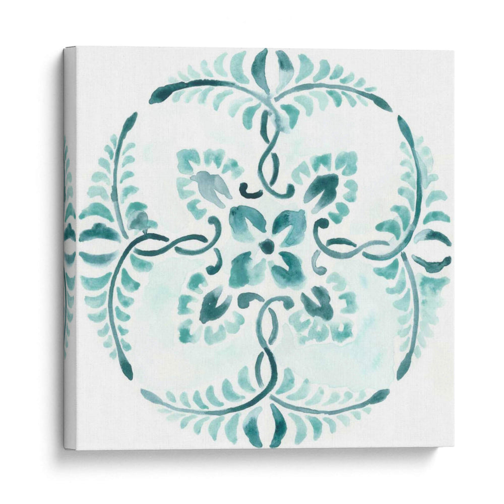 Aqua Medallions Vi - June Erica Vess | Cuadro decorativo de Canvas Lab