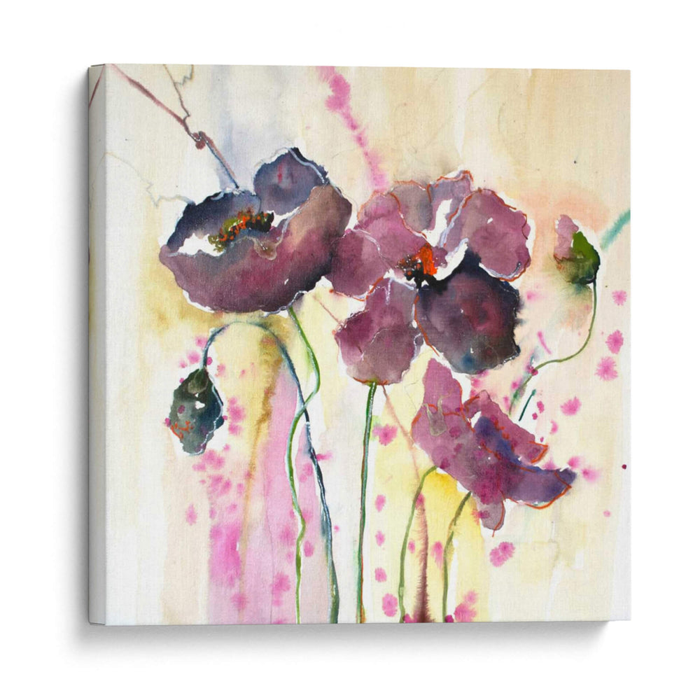 Poppies De Ciruela Ii - Leticia Herrera | Cuadro decorativo de Canvas Lab