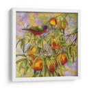 Bunting Pintado Y Melocotones - Marcia Matcham | Cuadro decorativo de Canvas Lab