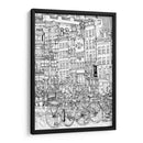 Escena De La Ciudad De Bandw I - Melissa Wang | Cuadro decorativo de Canvas Lab