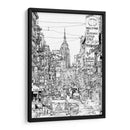 Scene De La Ciudad De Bandw Ii - Melissa Wang | Cuadro decorativo de Canvas Lab