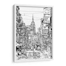 Scene De La Ciudad De Bandw Ii - Melissa Wang | Cuadro decorativo de Canvas Lab