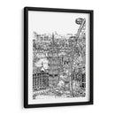 Escena De La Ciudad De Bandw Iv - Melissa Wang | Cuadro decorativo de Canvas Lab