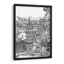 Escena De La Ciudad De Bandw Iv - Melissa Wang | Cuadro decorativo de Canvas Lab