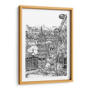 Escena De La Ciudad De Bandw Iv - Melissa Wang | Cuadro decorativo de Canvas Lab