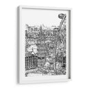 Escena De La Ciudad De Bandw Iv - Melissa Wang | Cuadro decorativo de Canvas Lab