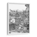 Escena De La Ciudad De Bandw Iv - Melissa Wang | Cuadro decorativo de Canvas Lab