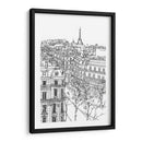 Escena De La Ciudad De Bandw Ix - Melissa Wang | Cuadro decorativo de Canvas Lab