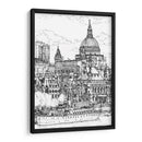 Escena De La Ciudad De Bandw X - Melissa Wang | Cuadro decorativo de Canvas Lab