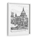 Escena De La Ciudad De Bandw X - Melissa Wang | Cuadro decorativo de Canvas Lab