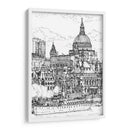 Escena De La Ciudad De Bandw X - Melissa Wang | Cuadro decorativo de Canvas Lab