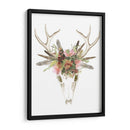 Cráneo De Ciervos Y Flores I - Naomi McCavitt | Cuadro decorativo de Canvas Lab