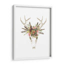 Cráneo De Ciervos Y Flores I - Naomi McCavitt | Cuadro decorativo de Canvas Lab