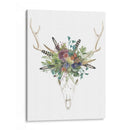 Cráneo De Ciervos Y Flores Ii - Naomi McCavitt | Cuadro decorativo de Canvas Lab