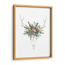 Cráneo De Ciervos Y Flores Ii - Naomi McCavitt | Cuadro decorativo de Canvas Lab