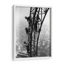 Trabajadores en la Torre Eiffel | Cuadro decorativo de Canvas Lab