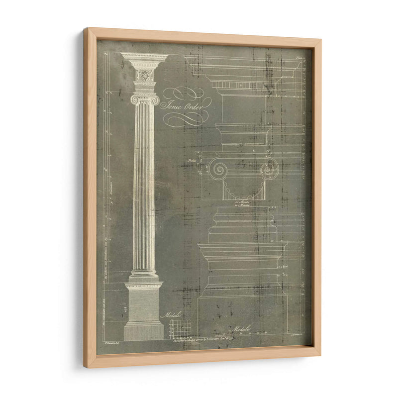 Columna Blueprint Ii - Thomas Sheraton | Cuadro decorativo de Canvas Lab