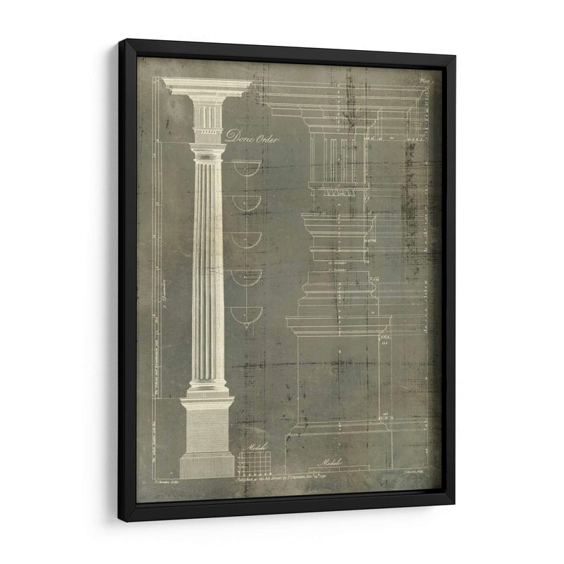 Columna Blueprint Iv - Thomas Sheraton | Cuadro decorativo de Canvas Lab